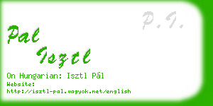 pal isztl business card